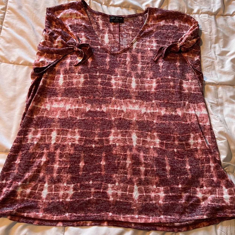 Lane Bryant Tie Dye Short Sleeve Blouse Size 18/20